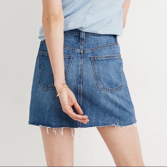 NWT MADEWELL Distressed Denim Mini Skirt - Picture 8 of 16